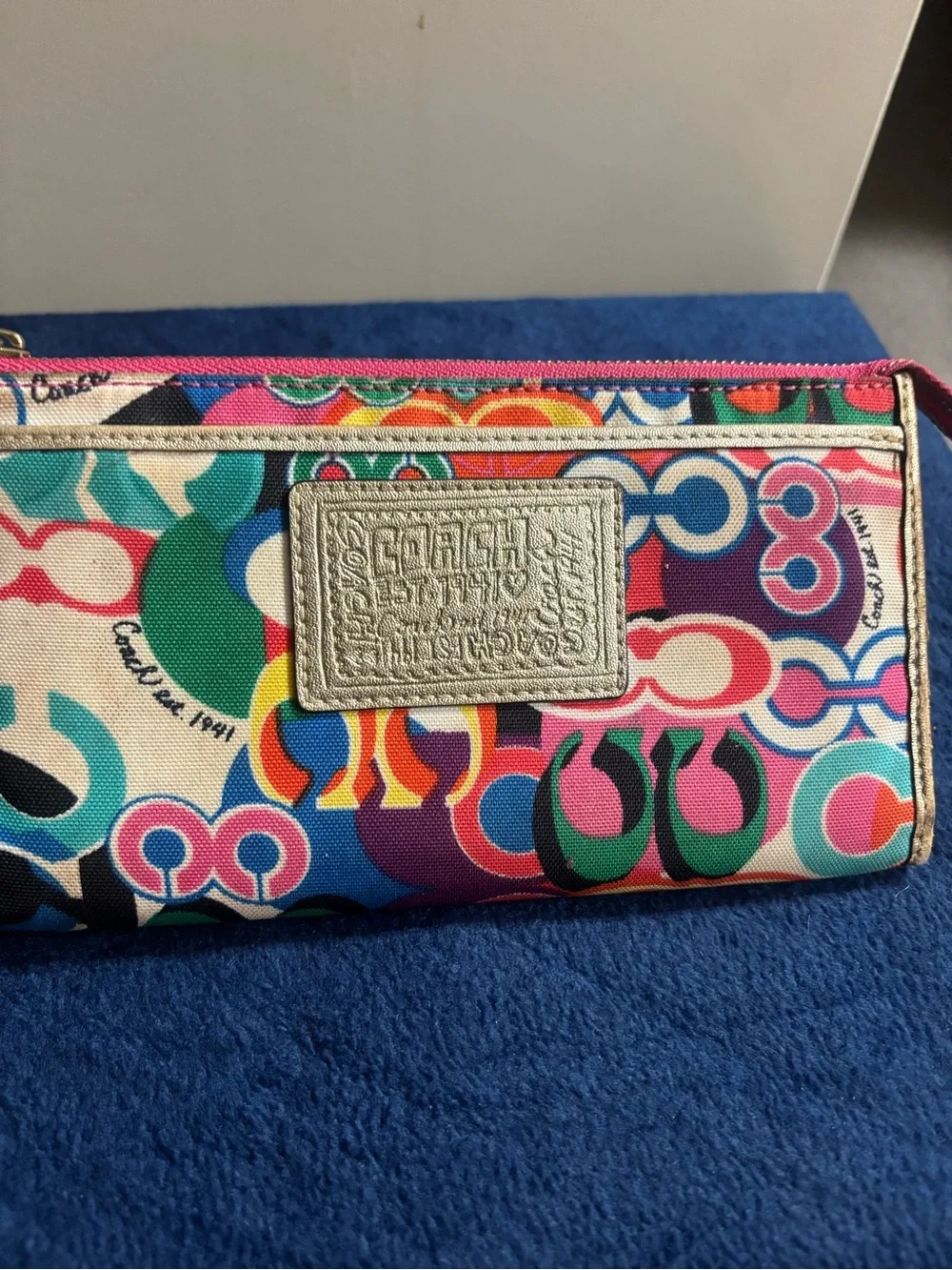 Coach Multicolor Poppy Wristlet
